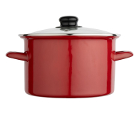 Altom Garnek emaliowany 22 cm 3,6 l pokrywka merlot indukcja - 1611127 - zdjęcie 2